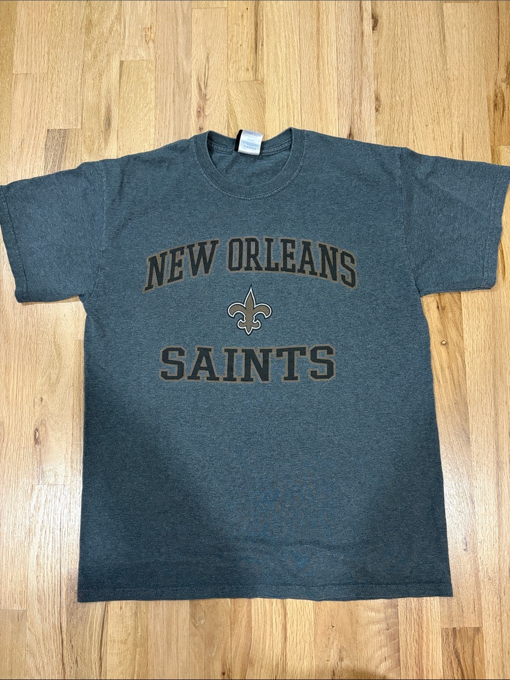 New Orleans Saints Charcoal Gray Team T-Shirt